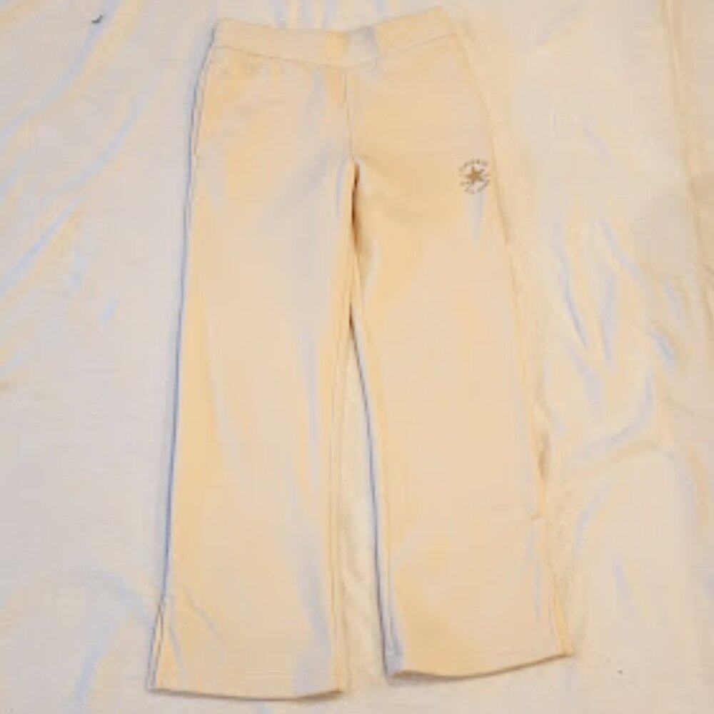 Converse kids sweatpants, cream color.  Size M